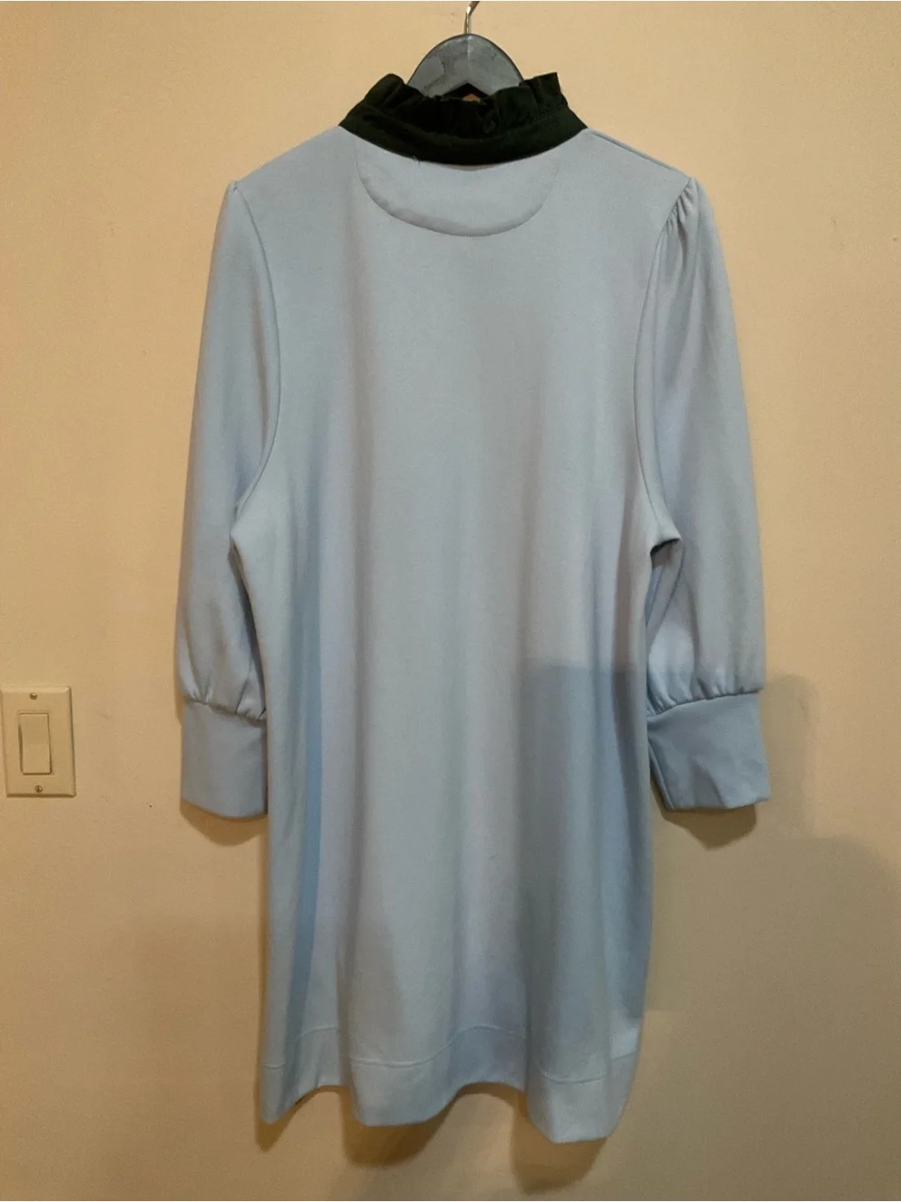 Pomander Place Charlotte Terry Ruffle-Collar Shirt Dress Tuckernook